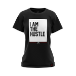 Load image into Gallery viewer, Ladies I Am The Hustle Flag - Black Perfect Tee
