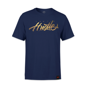 I Am The Hustle L.A. Gold Graffito - Navy Shirt