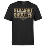 Load image into Gallery viewer, Straight Shooter Gold - Black Shirt-money_motivation_brand
