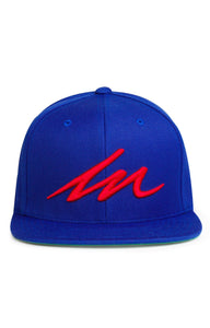 MM Signature Snapback – Royal/Red