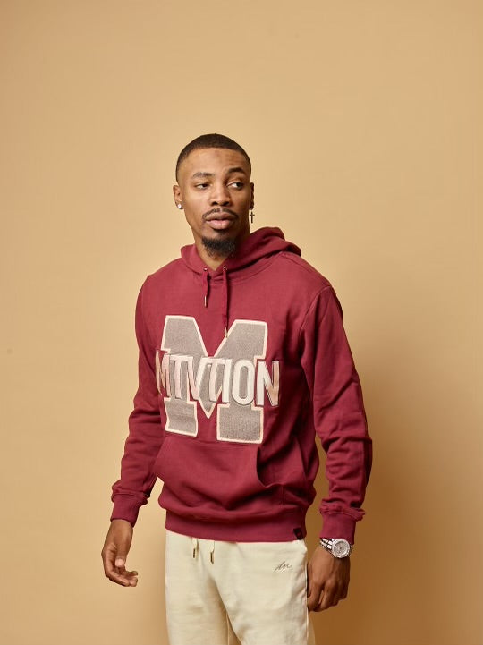 Collegiate MTVTION Oxblood Hoodie