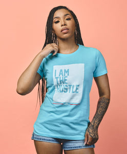 Ladies I Am The Hustle Flag - Cancun Perfect Tee