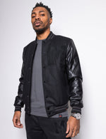 Load image into Gallery viewer, Signature M Letterman Jacket – Eclipse
