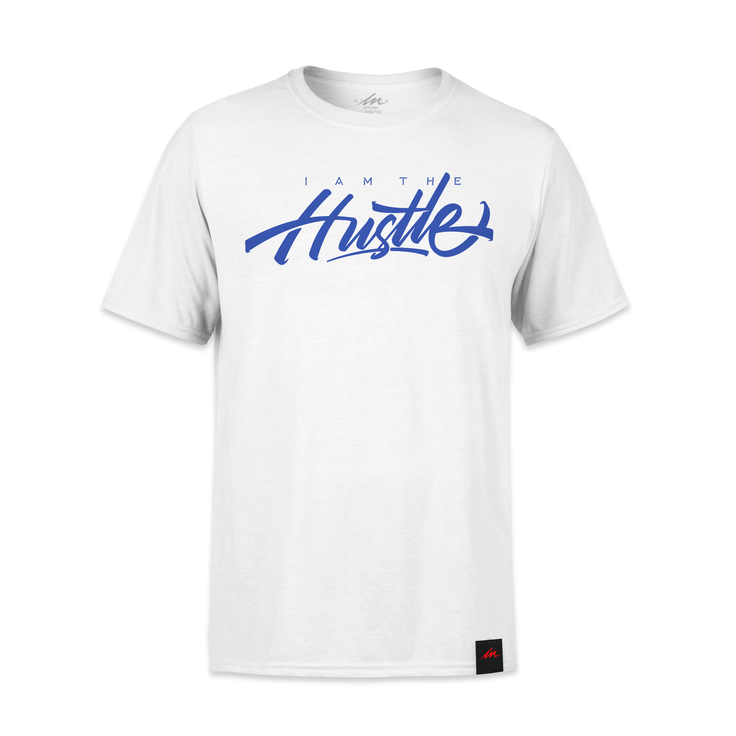 I Am The Hustle L.A. Blue Graffito - White Shirt