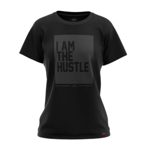 Ladies I Am The Hustle Eclipse Flag - Black Shirt
