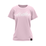 Load image into Gallery viewer, Ladies I Am The Hustle Graffito - Light Pink Perfect Tee

