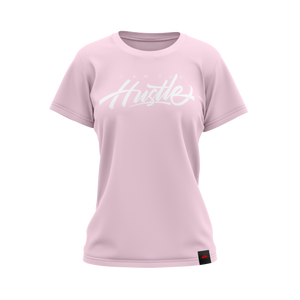 Ladies I Am The Hustle Graffito - Light Pink Perfect Tee