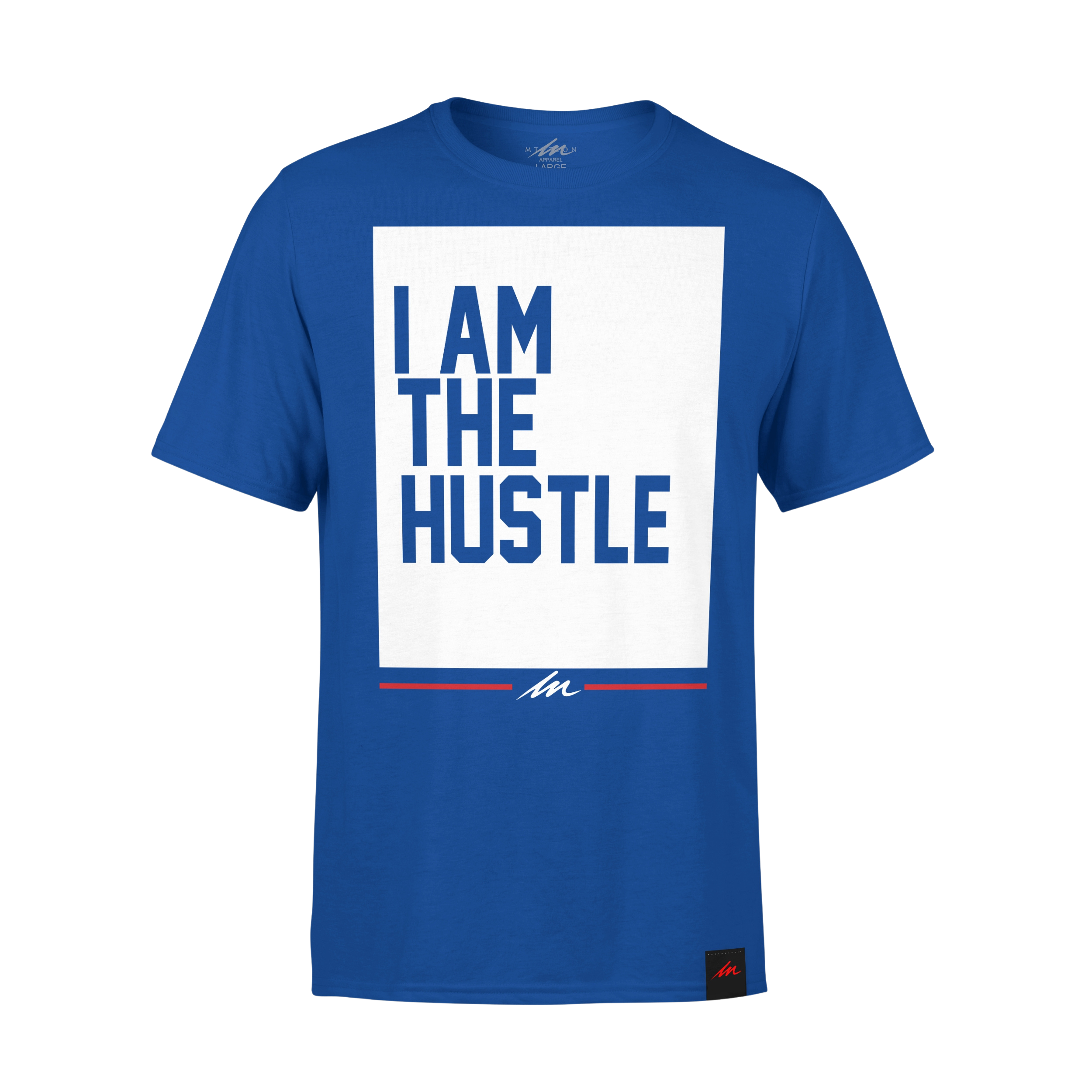 I Am The Hustle Flag - Royal Shirt