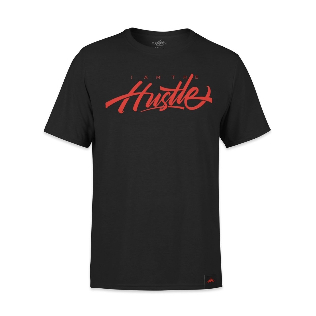 I Am The Hustle Graffito Tee – Inferno/Black