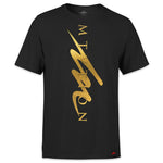 Load image into Gallery viewer, Goldmine MTVTION Sharp - Black Shirt/Gold Foil-money_motivation_brand
