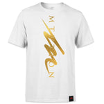 Load image into Gallery viewer, Goldmine MTVTION Sharp - White Shirt/Gold Foil-money_motivation_brand

