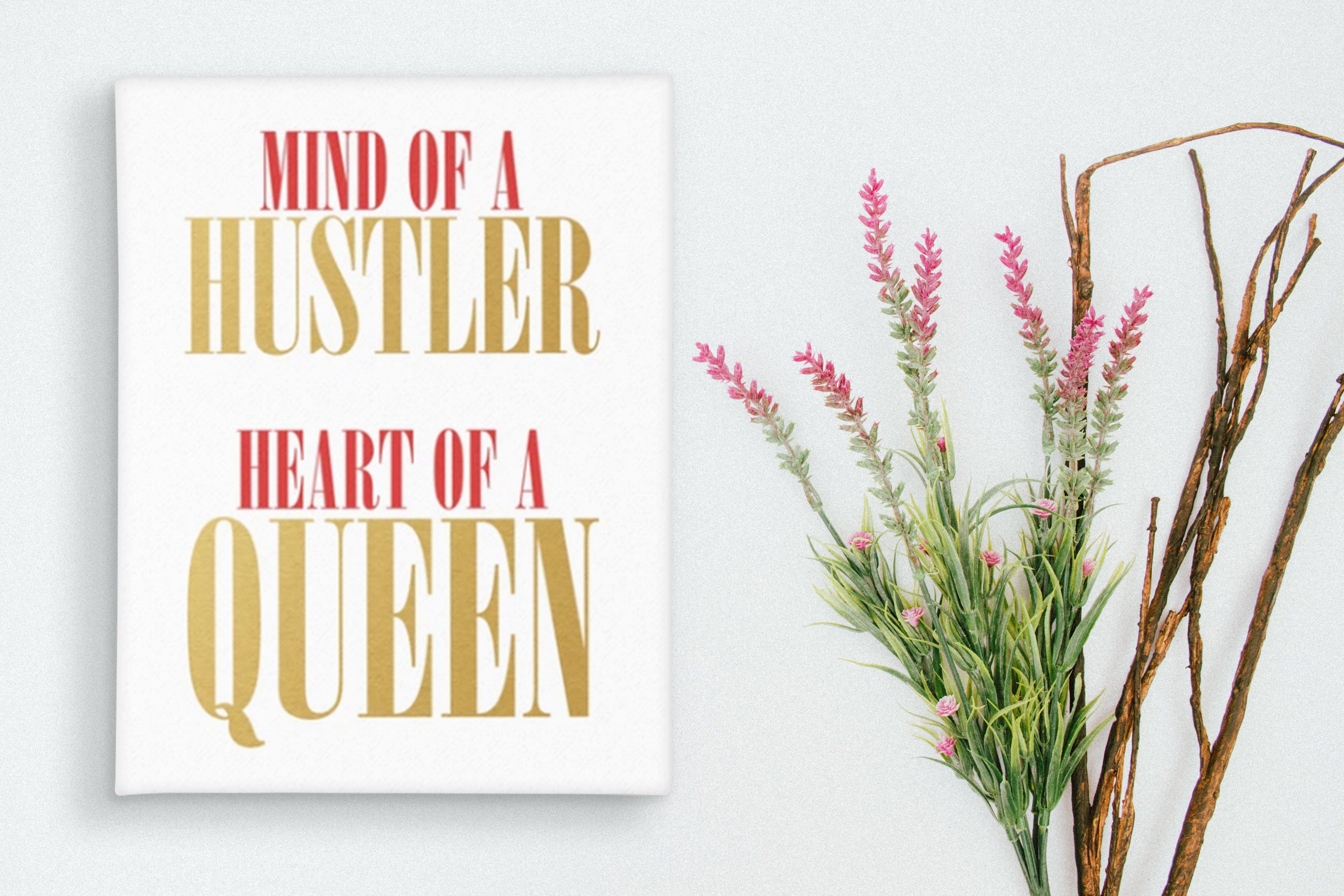 "Heart of a Queen" Canvas Print-money_motivation_brand