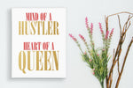 Load image into Gallery viewer, &quot;Heart of a Queen&quot; Canvas Print-money_motivation_brand
