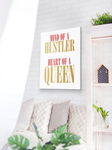 "Heart of a Queen" Canvas Print-money_motivation_brand