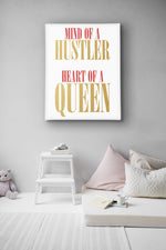 Load image into Gallery viewer, &quot;Heart of a Queen&quot; Canvas Print-money_motivation_brand
