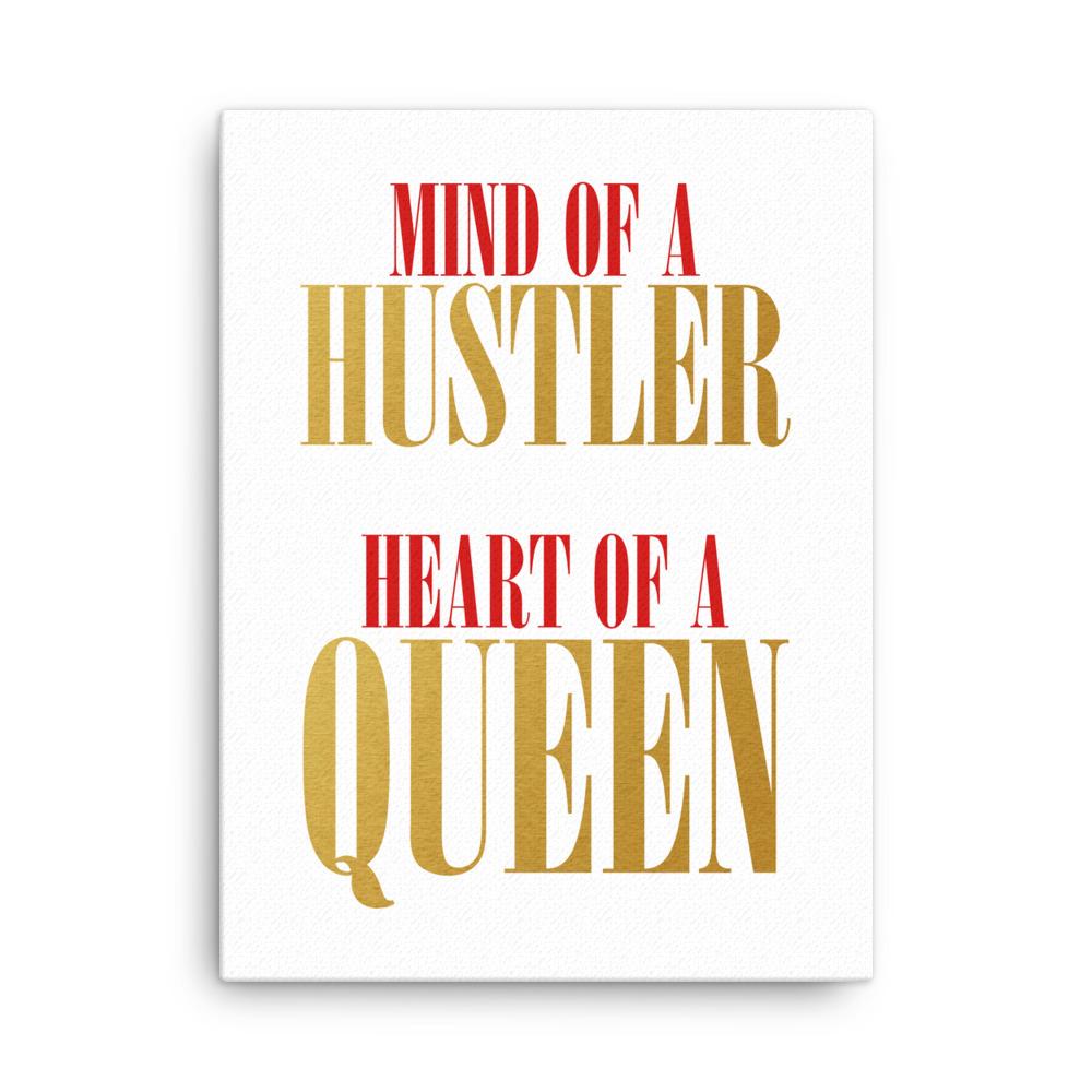 "Heart of a Queen" Canvas Print-money_motivation_brand