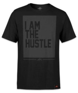 I Am The Hustle Eclipse Flag - Black Shirt-money_motivation_brand