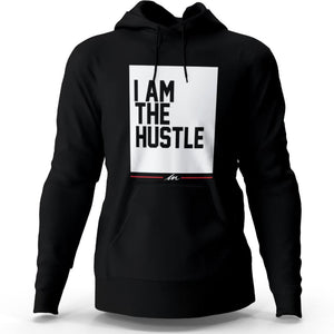 I Am The Hustle Flag - Black Hoodie (Heavy Blend)-money_motivation_brand