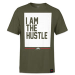 Load image into Gallery viewer, I Am The Hustle Flag - Military Green Shirt-money_motivation_brand
