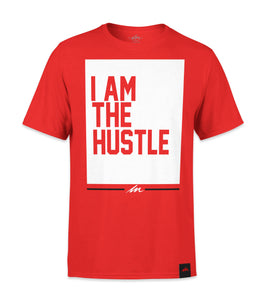 I Am The Hustle Flag - Red Shirt-money_motivation_brand