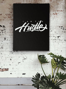 I Am The Hustle Graffito Canvas Print-money_motivation_brand