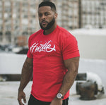 Load image into Gallery viewer, I Am The Hustle Graffito - Red Shirt-money_motivation_brand
