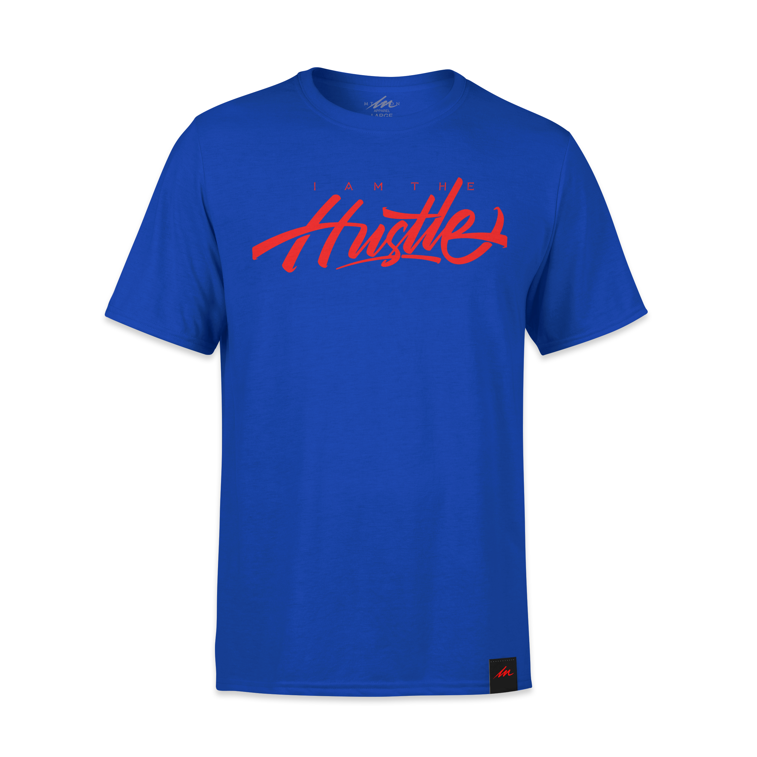 I Am The Hustle Graffito Tee – L.A. Red/Royal