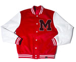 Load image into Gallery viewer, Signature M Letterman Jacket – Crimson
