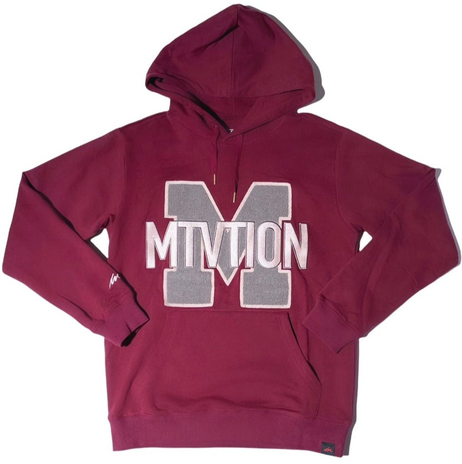 The Collegiate MTVTION Luxe Hoodie – Oxblood