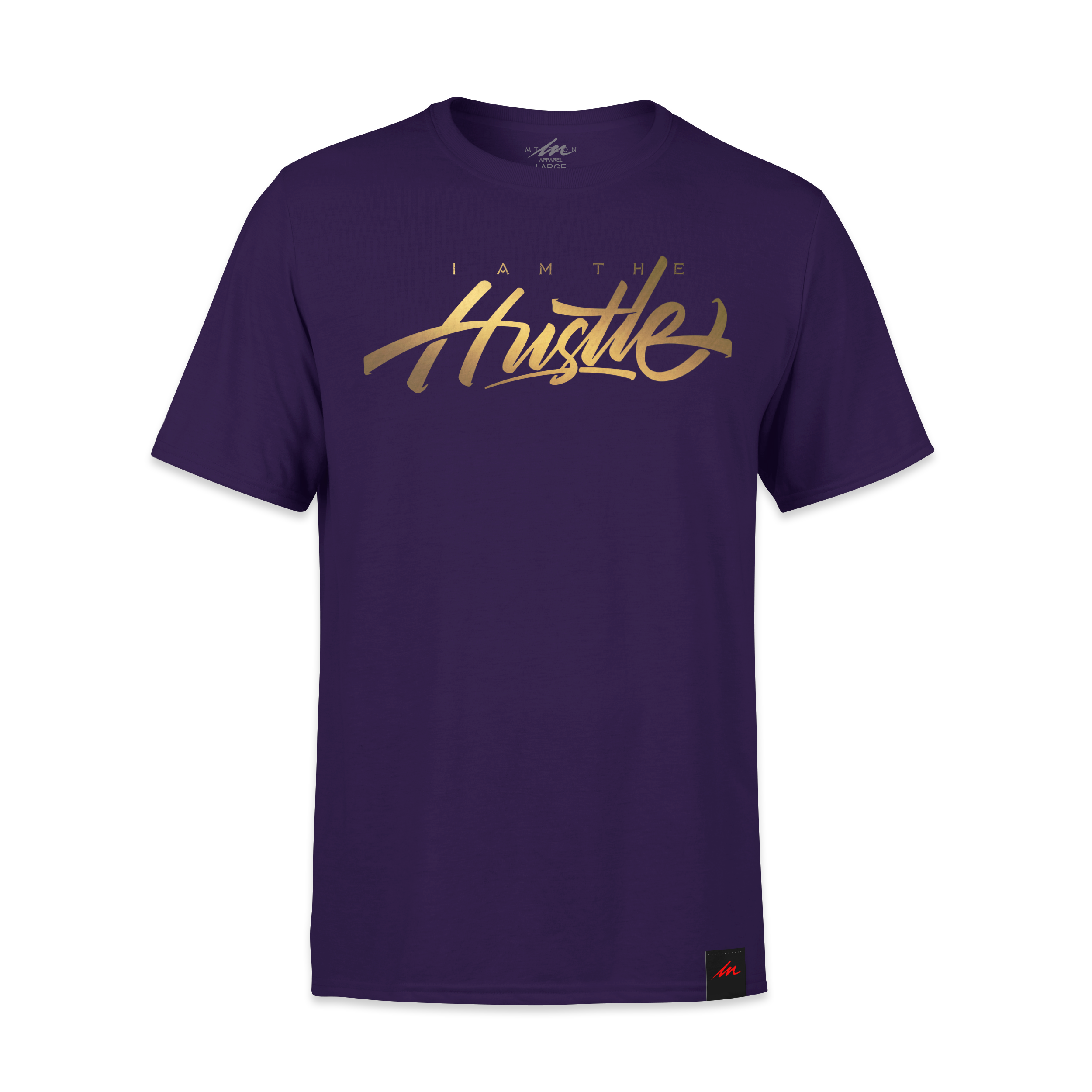 I Am The Hustle L.A. Gold Graffito - Purple Shirt