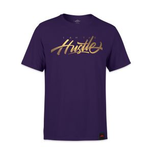 I Am The Hustle L.A. Gold Graffito - Purple Shirt