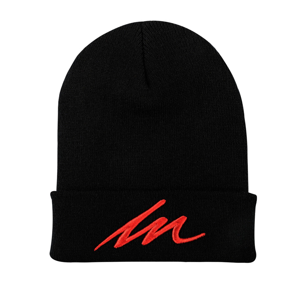 Inferno MM Black Cuffed Beanie-money_motivation_brand