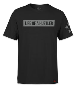 Life of a Hustler Charcoal Block - Black Shirt-money_motivation_brand