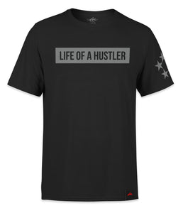 Life of a Hustler Charcoal Block - Black Shirt-money_motivation_brand