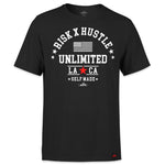 Load image into Gallery viewer, Risk x Hustle LA - Black Shirt-money_motivation_brand
