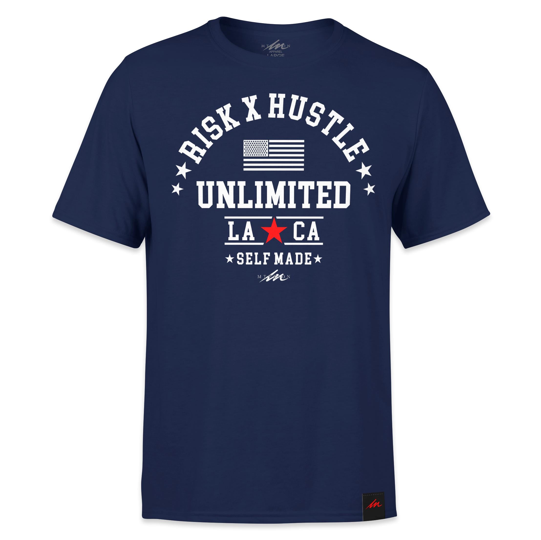Risk x Hustle LA - Navy Shirt-money_motivation_brand