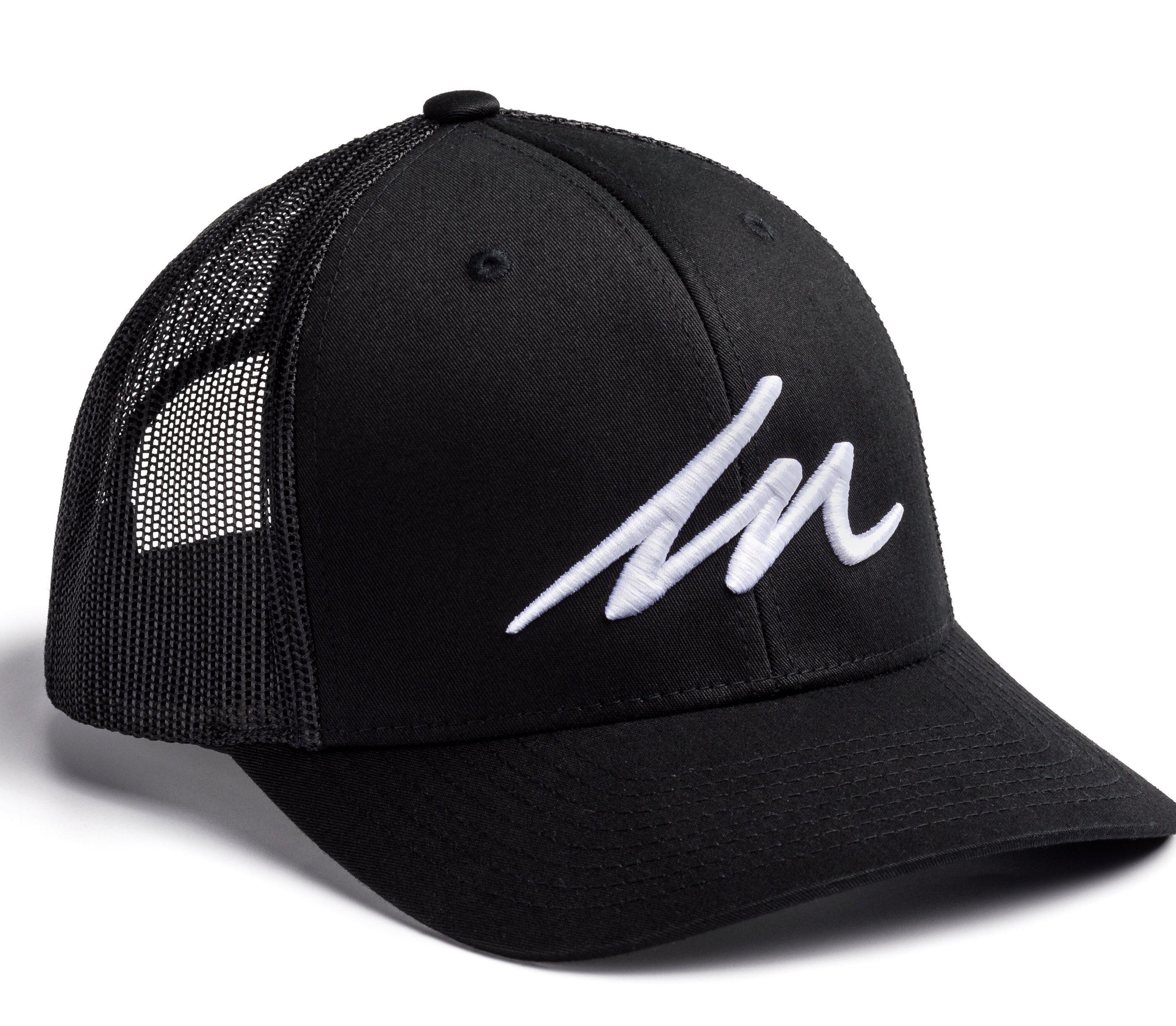 White Sand MM Black Retro Trucker-money_motivation_brand