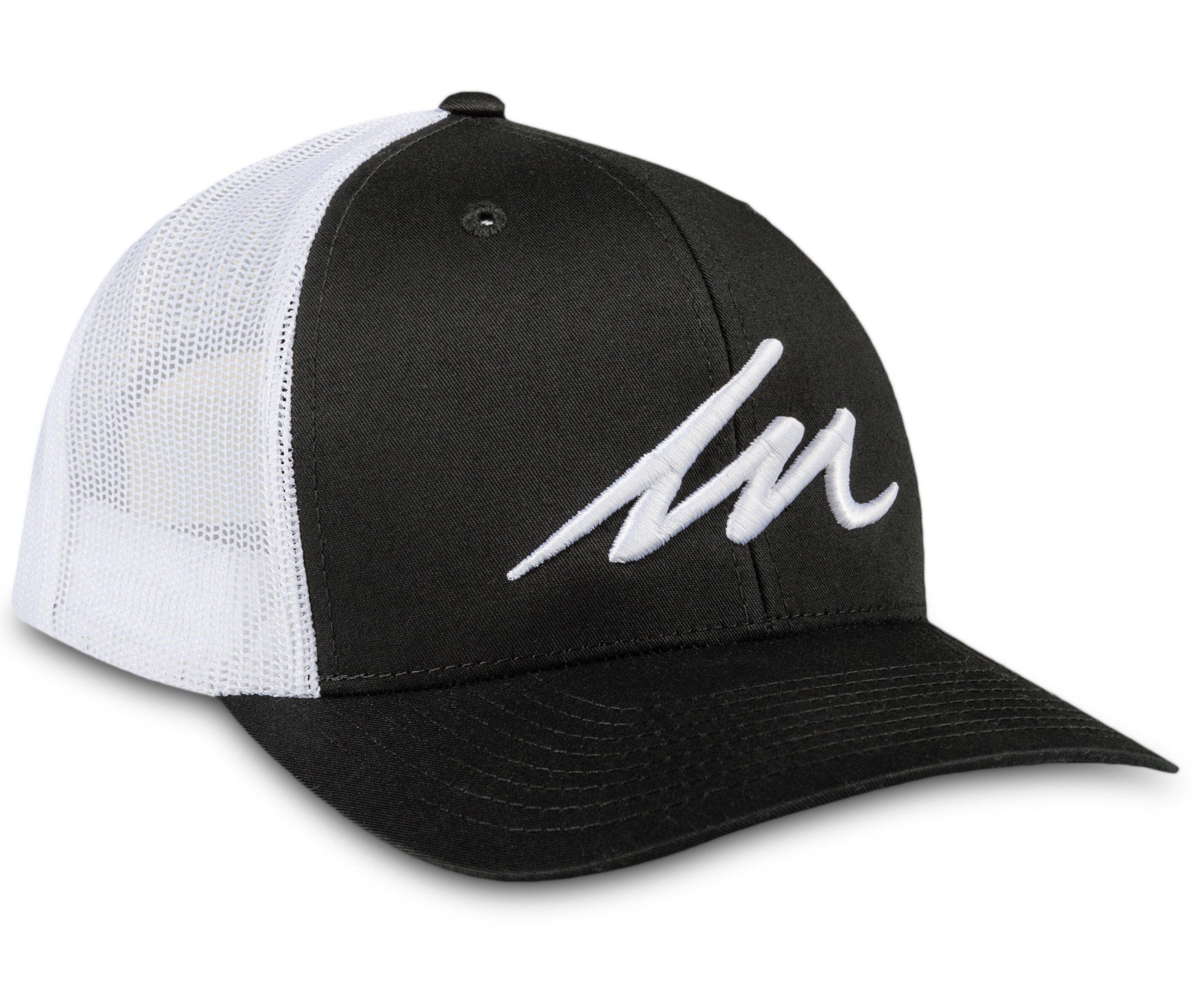 White Sand MM Black/White Retro Trucker-money_motivation_brand